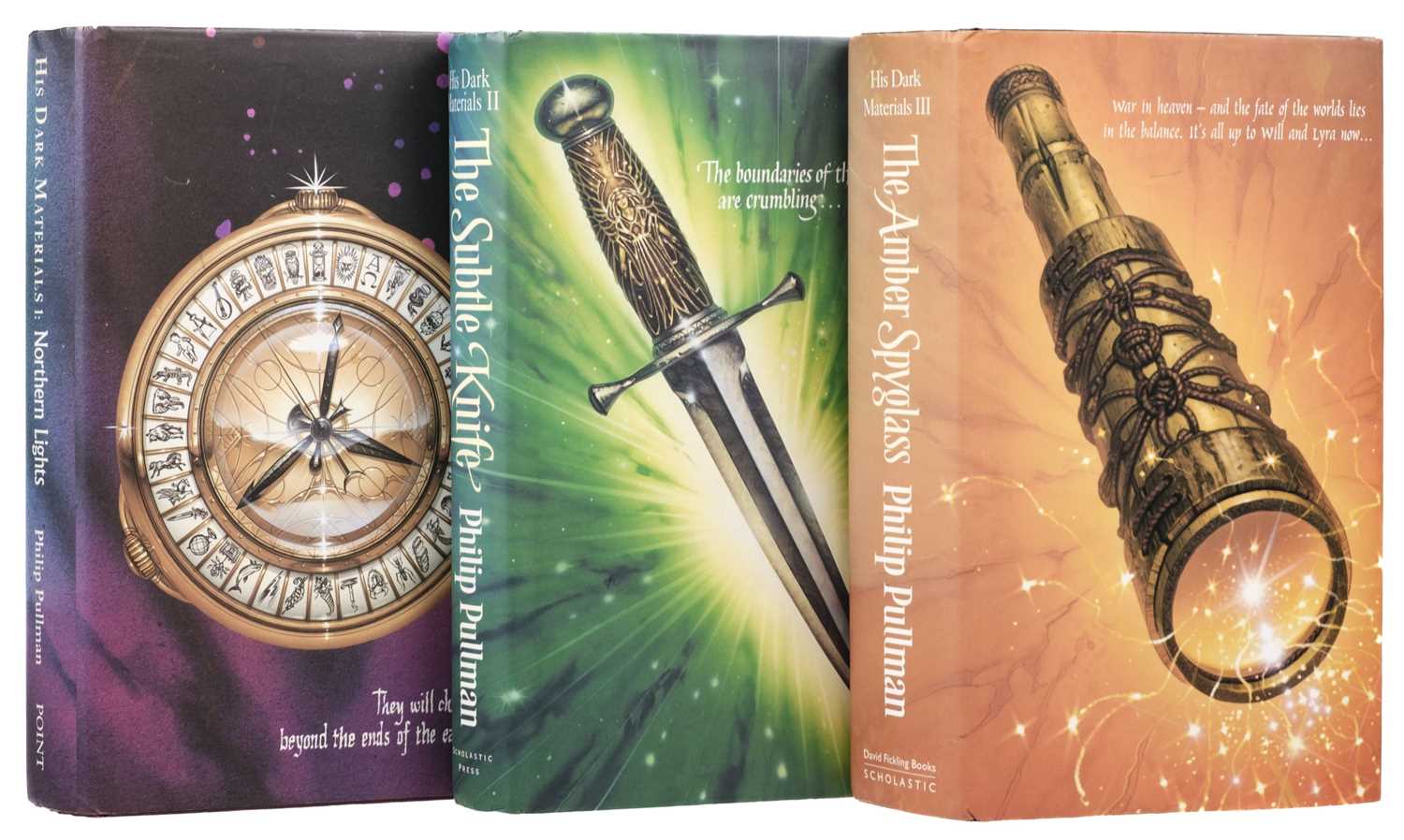 Lot 774 - Pullman (Philip). His Dark Materials, 3 volumes, 1st editions, London: Scholastic, 1995-2000