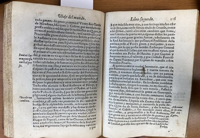 Lot 14 - Ordonez de Cevallos (Pedro). Viage del Mundo, 1st edition, Madrid: Luis Sanchez, 1614
