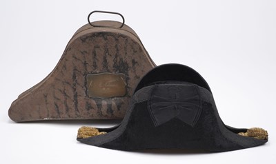 Lot 243 - Royal Navy. An Edwardian Royal Navy bicorn hat by Gieves Ltd