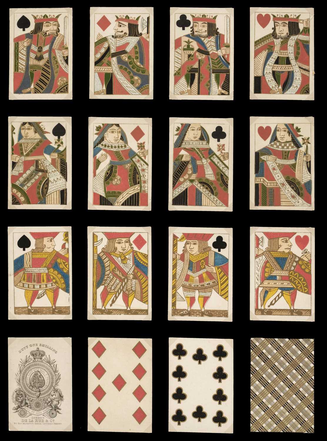 Lot 490 - English playing cards. Illuminated edition, London: De la Rue, circa 1840, & 14 others