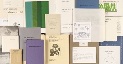 Lot 377 - Clark (Thomas A.). A collection of approximately 200 books and pamphlets of poetry, 1971-2015