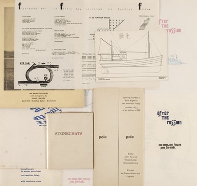 Lot 380 - Finlay (Ian Hamilton). Fish-Sheet One, 1963..., and others