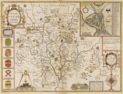 Lot 229 - Worcestershire. Speed (John), Worcestershire Described, T. Bassett & R. Chiswell [1676]