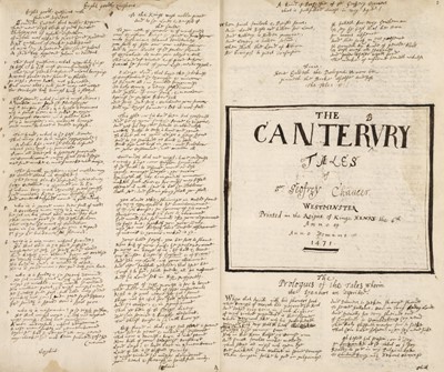 Lot 302 - Chaucer (Geoffrey). An early manuscript copy of extracts from the Works, [1561 or later]