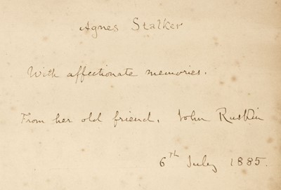 Lot 373 - Ruskin (John). Fors Clavigera, 1875