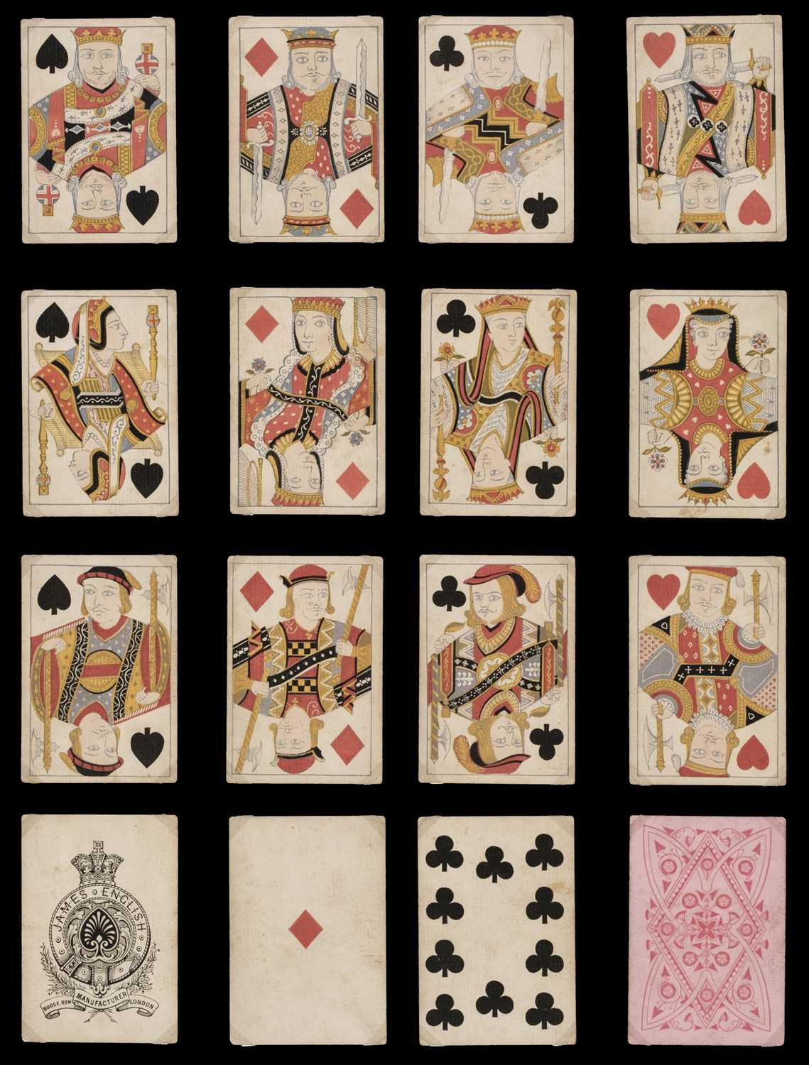 Lot 491 - English playing cards. Non-standard deck, London: James English, circa 1868