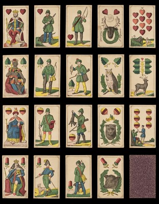 Lot 504 - German playing cards. Hunting pack, Stralsund: T. Wegener, circa 1870