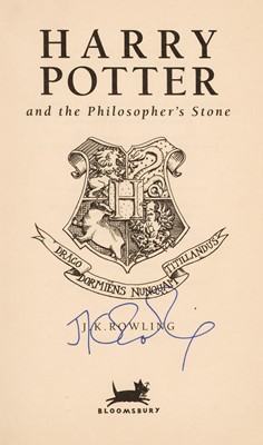 Lot 778 - Rowling (J. K.). Harry Potter and the Philosopher's Stone, reprint, London: Bloomsbury, 1997
