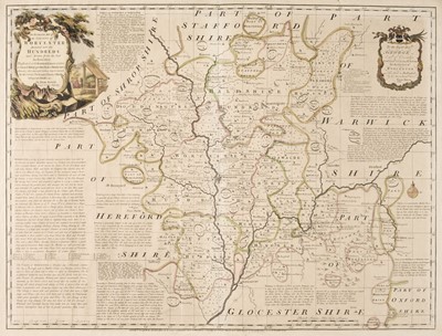Lot 150 - Worcestershire. A collection of twenty county maps, 17th-19th century
