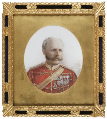 Lot 126 - Harman (George, Byng, Lieutenant-General Sir). A Victorian opaltype portrait