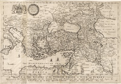Lot 220 - Turkish Empire. Blome (Richard), A Mapp of the Estates of the Turkish Empire..., 1669