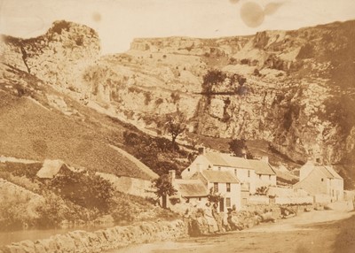 Lot 138 - Gutch (John Wheeley Gough, 1809-1862). Cheddar Gorge and a Gloucestershire church, salt prints