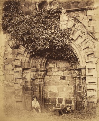 Lot 130 - Delamotte (Philip Henry, 1821-1889 & Cundall, Joseph, 1818-1895). Kirkstall Abbey, albumen print