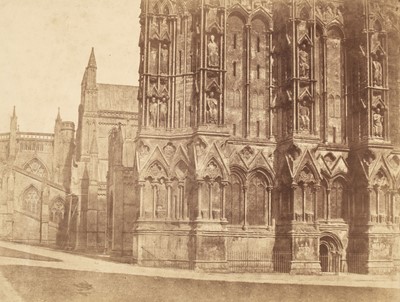 Lot 151 - Lockey (Francis, 1796-1869). ‘Part of Wells Cathedral from the NW’, 1859, dilute albumen print