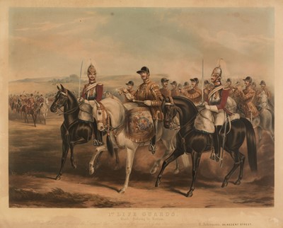 Lot 265 - Military. Harris (John), 1st Life Guards. Band Passing in Review, Rudolph Ackerman, Septr. 30th 1851