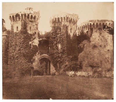 Lot 154 - Nicholl (William Henry, 1819-1874, attributed to). Raglan Castle gateway, c. 1855, salt print