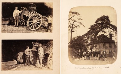 Lot 167 - Rural scenes. Three albumen prints, c. 1865