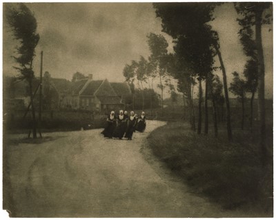 Lot 152 - Mortimer (Francis James, 1874-1944). ‘Sunday Morning at Veere’, 1909, unmounted toned bromoil print