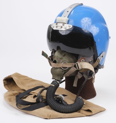 Lot 417 - Flying Helmet. A Royal Air Force mK 1 bone dome flying helmet by Helmets Limited, circa 1960s