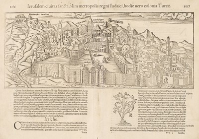 Lot 181 - Holy Land. Munster (Sebastian). Jerusalem Civitas Sancta..., circa 1598