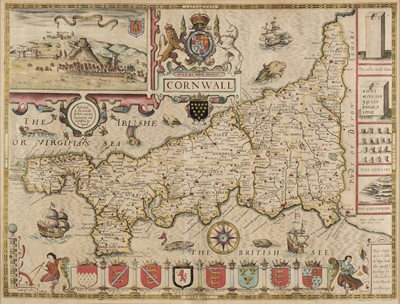 Lot 110 - Cornwall. Speed (John), Cornwall, J. Sudbury & G. Humble, circa 1627