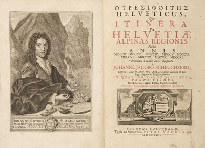 Lot 84 - Scheuchzer (Johann Jacob). Ouresiphoites Helveticus, 4 parts in 1, 2nd ed, 1723