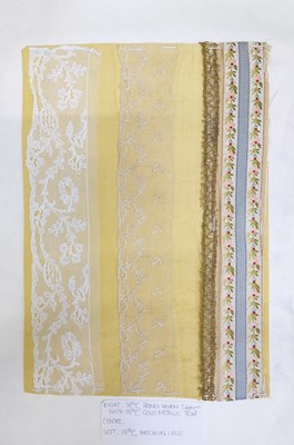 Lot 482 - Textile Samples. A large album of various 16th-19th century samples & 17th c. chalice veil