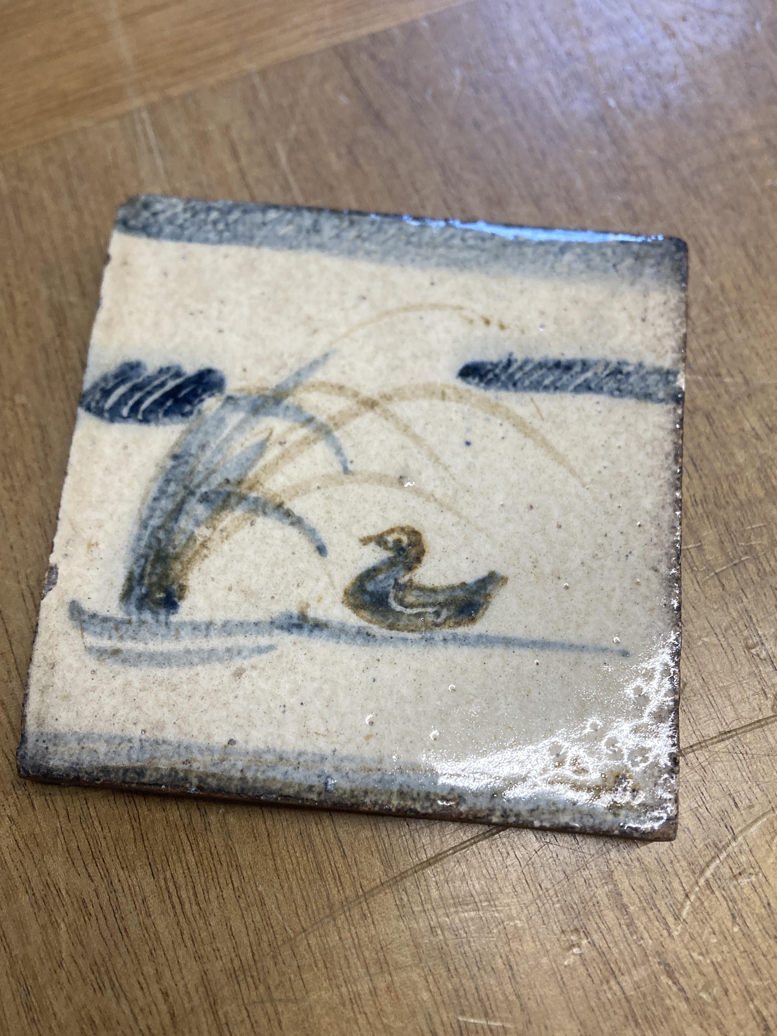 Lot 595 - Leach (Bernard, 1887-1979). A stoneware tile