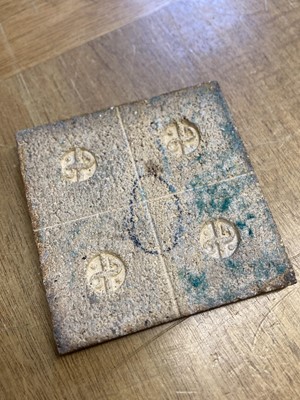 Lot 537 - Leach (Bernard, 1887-1979). A stoneware tile for Leach Pottery, circa 1930