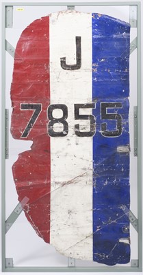 Lot 407 - De Havilland. An Inter-War tail rudder canvas from D.H.9A J7855, circa 1926
