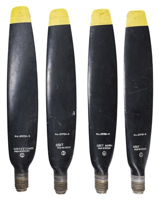 Lot 442 - Propeller. A set of 4 German Messerschmitt Me109 "Buchon" aircraft blades