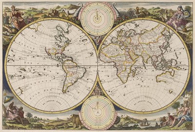Lot 232 - World. Stoopendahl (Daniel). Korte Beschrijuinge van de Lantschappen des Werelts, circa 1714