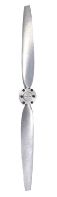 Lot 441 - Propeller. A French Helice Ratier, 1958 aluminium two blade adjustable propeller