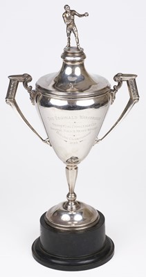 Lot 87 - Boxing Trophy. An art deco silver trophy cup by William Neale & Son Ltd, Birmingham, 1933