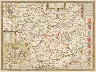 Lot 192 - Leicestershire. Speed (John), Leicester both County and Cities described..., circa 1707