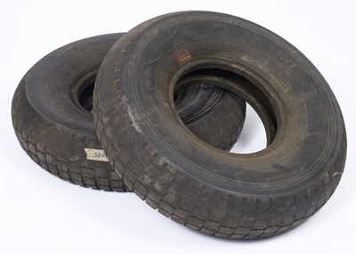 Lot 484 - Supermarine Spitfire. A pair of Mk 9 Spitfire Dunlop tyres