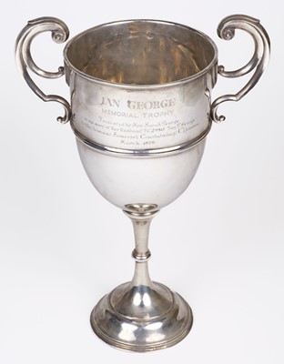 Lot 91 - Trophy Cup. A George V period two handled trophy cup by Charles Boyton & Son Ltd, London, 1919