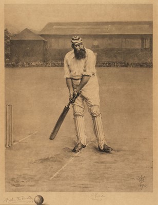 Lot 258 - Grace (William Gilbert, 1848-1915). Portrait of W. G. Grace, 1891