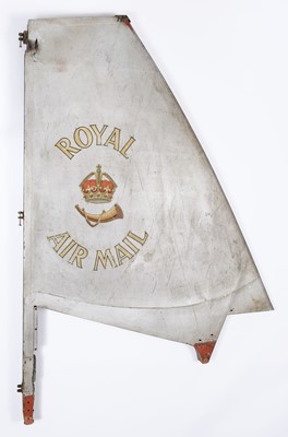 Lot 459 - Royal Air Mail. A De Havilland - Dragon Rapide tail-fin
