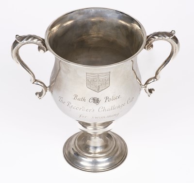 Lot 76 - Trophy Cup. A George V silver Bath City trophy cup, London, 1922