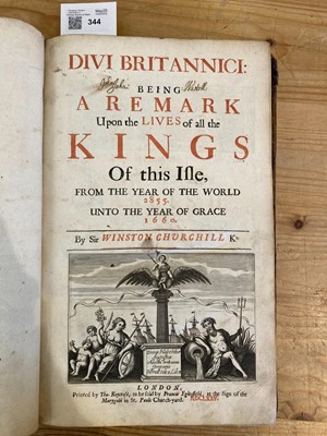 Lot 344 - Churchill (Sir Winston). Divi Britannici, 1st edition, 1675