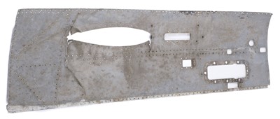Lot 485 - Supermarine Spitfire. A WWII airframe skin from a Spitfire