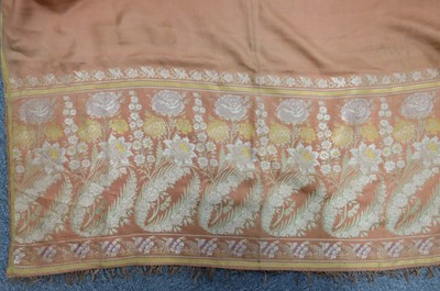 Lot 473 - Shawl. A Spitalfields silk stole, circa 1810-20, & 2 others