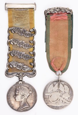 Lot 154 - Charge of the Light Brigade. Medals to Pte A. Wilder, 11th Hussars, a confirmed charger