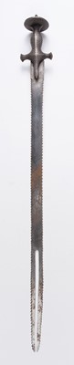 Lot 191 - Indo Persian. An Indian zulfiqar sword, 19th century
