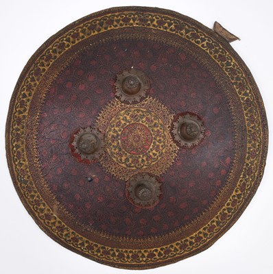 Lot 188 - Indo Persian. An Indian leather shield (dhal), 19th century