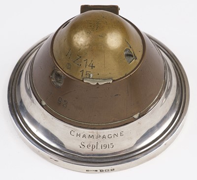 Lot 246 - Trench Art. A WWI trench art inkwell