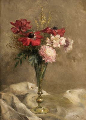 Lot 297 - Victoria (1819-1901), Queen of the United Kingdom & Ireland. Still life, 1890, oil...
