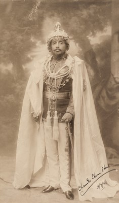 Lot 462 - Rana (Sri Teen Chandra Shumsher Jung Bahadur, 1863-1929). Signed full-length portrait...