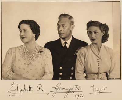 Lot 429 - George VI (1895-1952), King of the United Kingdom. Signed photographic portrait...